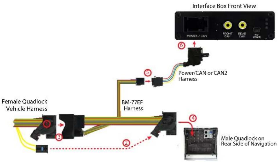CRUX VRFBM-77EF - Connecting the VRFBM-77EF harness - 1