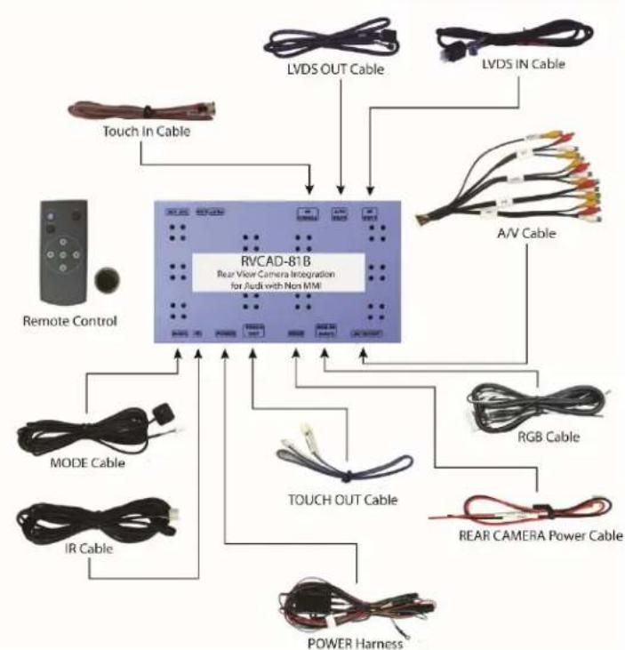 CRUX RVCAD-81B - Parts Included - 1