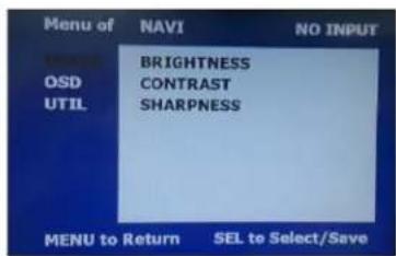 CRUX RVCAD-81B - OSD (On Screen Display) Settings - 1