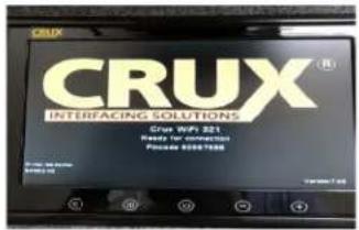 CRUX INTERFACING SOLUTIONS Crew WiFi 321 Ready for connection Please call to continue Copyright: CRUX