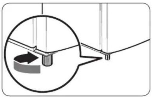 SAMSUNG RR22N385XU8 - STEP 3 Adjust the levelling feet (if necessary) - 1