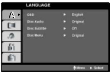 LANGUAGE COLD English Disc Audio Original Disc Audio ORT Disc Menu Original More Select