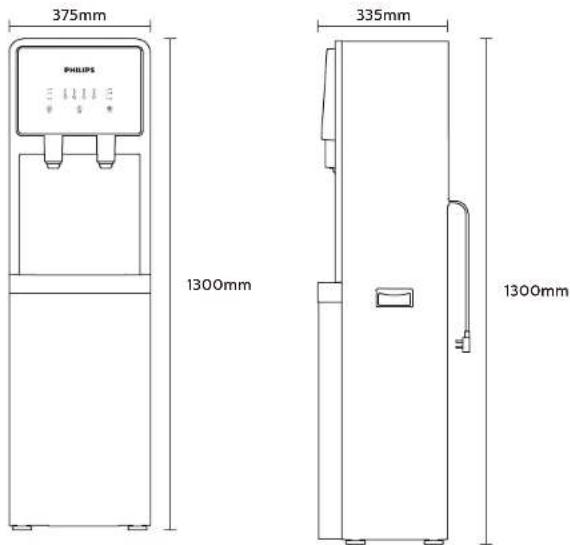 PHILIPS ADD8801 - 产品尺寸 - 1