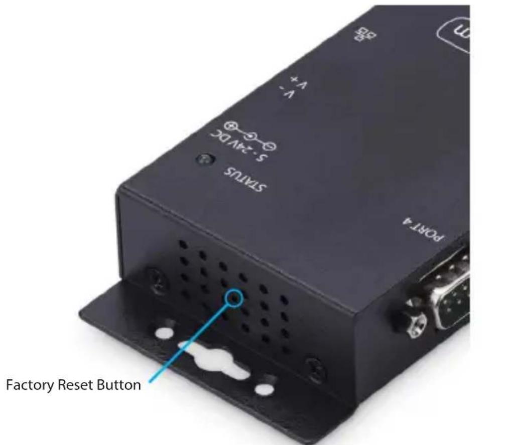 StarTech.com I23-SERIAL-ETHERNET - Factory Reset Procedure - 1