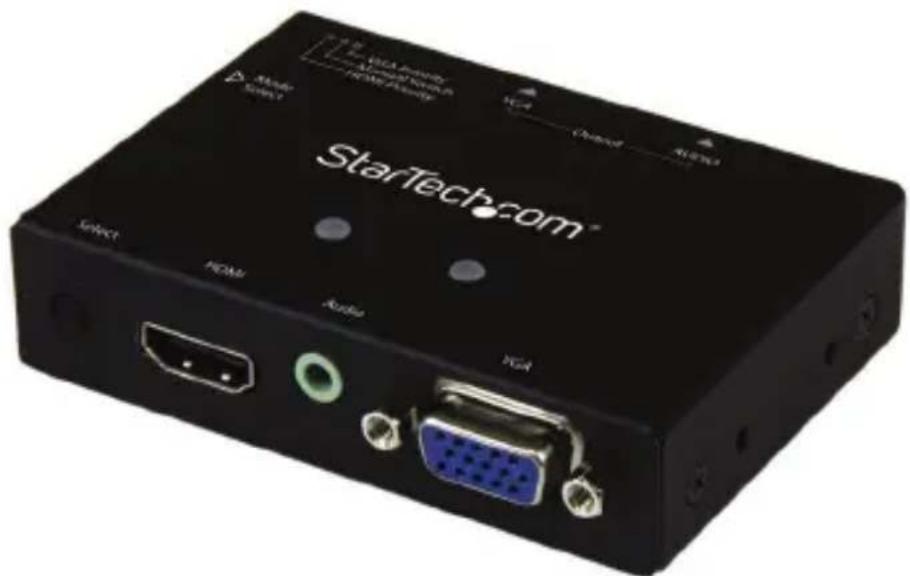 StarTech.com VS221HD2VGA - VGA+HDMI® to VGA Audio/Video Converter Switch - 1