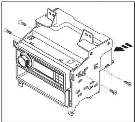 AXESS 99-7625B - ISO DIN radio provision with pocket - 2