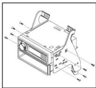 AXESS 99-7627HG - Provisión de radio ISO DIN con cavidad - 1