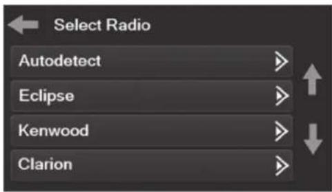 AXESS 108-FD5CH - Seleccionar la pantalla del radio - 1