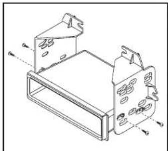 AXESS 99-5842B - ISO DIN radio provision with pocket - 1