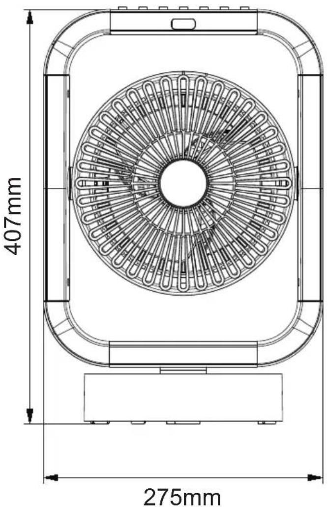 GEMINI GHCF20WH - PRODUCT SIZE - 1