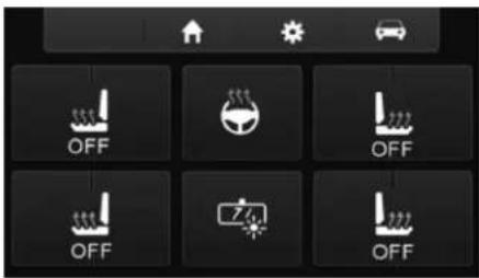 AXESS 99-6536S - Climate Control screen Heated/Cooled Seats screen - 2