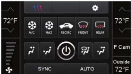 AXESS 99-6536S - Climate Control screen Heated/Cooled Seats screen - 1