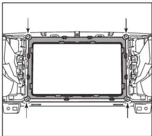 AXESS 99-7390B - To the factory radio trim panel: - 1