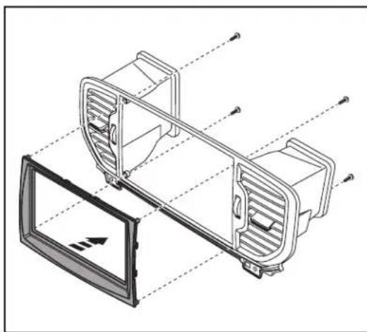 AXESS 99-7390B - To the factory radio trim panel: - 2