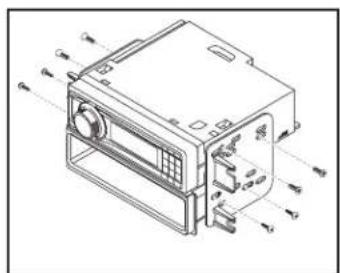 AXESS 99-5847CH - ISO DIN radio provision with pocket - 1