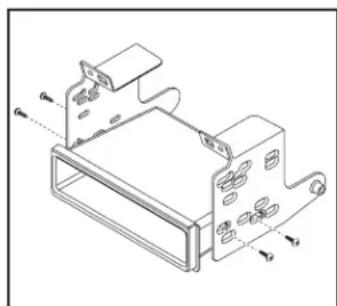 AXESS 99-5831G - ISO DIN radio provision with pocket - 1