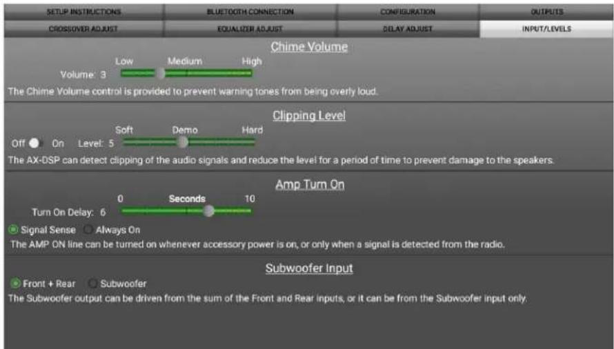 AXESS AXDSPX-MI1 - Inputs/Levels - 1