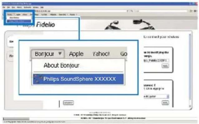 Fidelio Bonjour Apple Yahoo! Go About Bonjour Philips SoundSphere XXXXXX