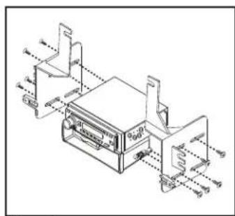 AXESS 99-3307G - ISO DIN radio provision with pocket - 1