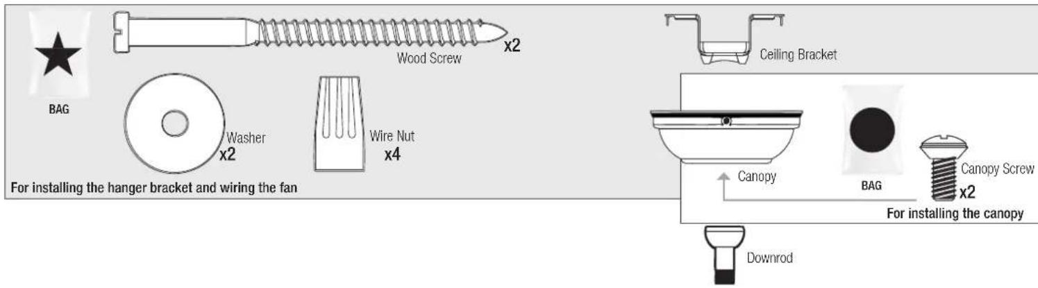HUNTER Charlotte 50402 - Here is what comes in your box: - 2