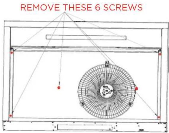 REMOVE THESE 6 SCREWS