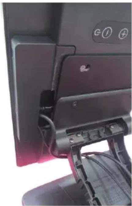 Posiflex LM-5116P - Connecting Power Adapter and I/O Cables - 12