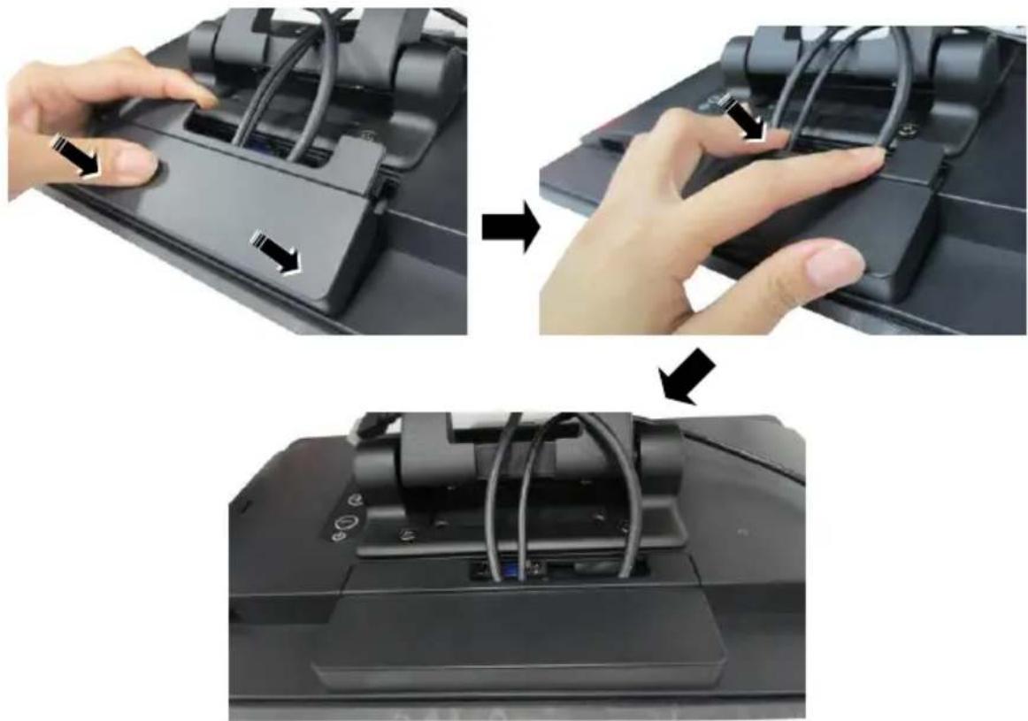 Posiflex LM-5116P - Connecting Power Adapter and I/O Cables - 11