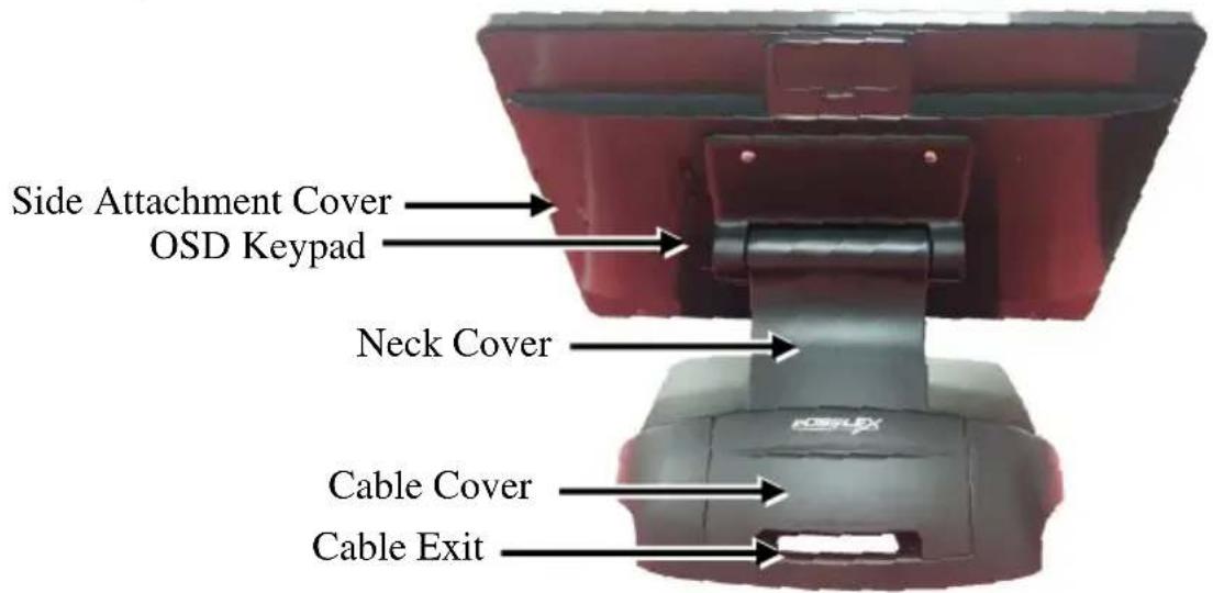 Posiflex LM-5116P - Rear View - 1