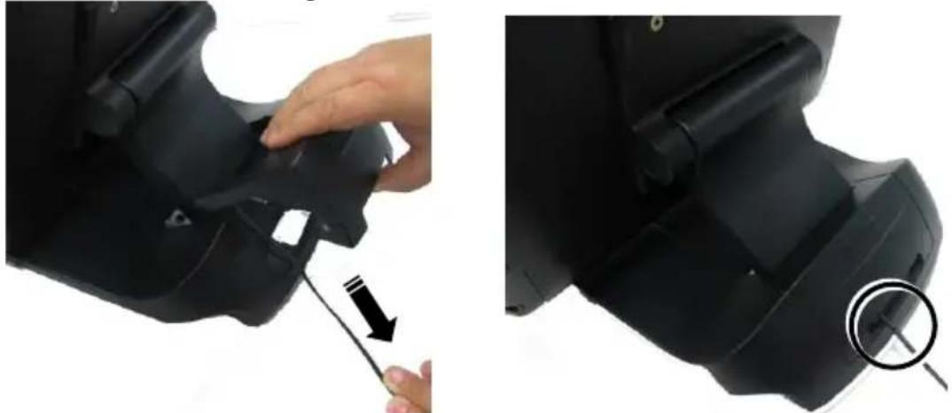 Posiflex LM-5116P - Connecting Power Adapter and I/O Cables - 15