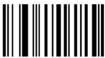 Black and white barcode image with vertical lines on both sides