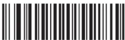 Black and white barcode image with vertical lines and a central dot
