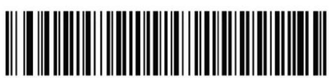 Barcode image with black and white vertical bars, no visible text or symbols beyond the pattern