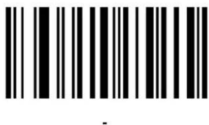 Barcode image with black and white vertical bars, no visible text or symbols beyond the pattern