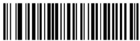 Black and white barcode image with vertical lines and a central dot