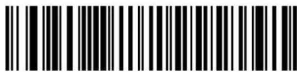 Black and white barcode image with vertical lines and a central dot