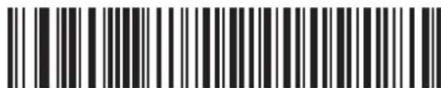 Black and white barcode image with vertical lines and a small number '1' at the bottom