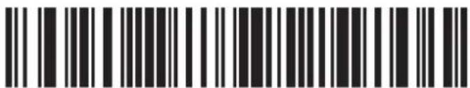 Barcode image with black and white vertical bars, no visible text or symbols beyond the pattern