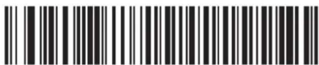 Black and white barcode image with vertical lines and a small number '1' at the bottom left.