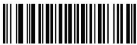 Black and white barcode image with vertical lines and a central dot