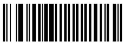 Black and white barcode image with vertical lines and a central dot