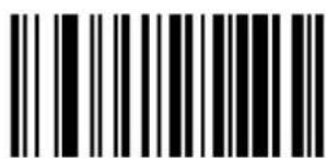 Black and white barcode image with vertical lines and a central dot