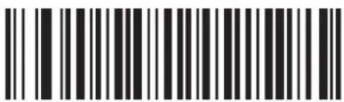 Barcode image with black and white vertical bars, no visible text or symbols beyond the pattern