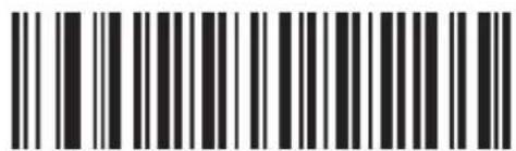 Barcode image with black and white vertical bars, no visible text or symbols beyond the pattern