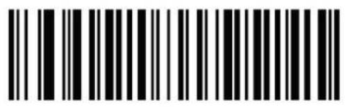 Black and white barcode image with vertical lines and a central dot