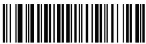 Black and white barcode image with vertical lines and a central dot