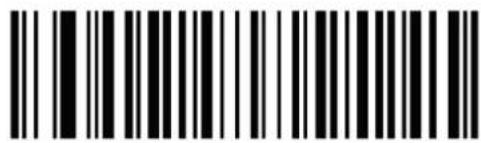 Black and white barcode image with vertical lines and a central dot