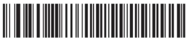 Black and white barcode image with vertical lines and a central dot