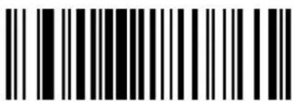 Black and white barcode image with vertical lines and a central dot