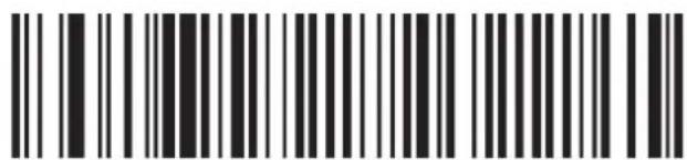Black and white barcode image with vertical lines above and below the bars
