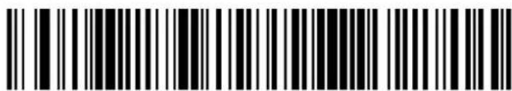 Black and white barcode image with vertical lines and a small number '1' at the bottom